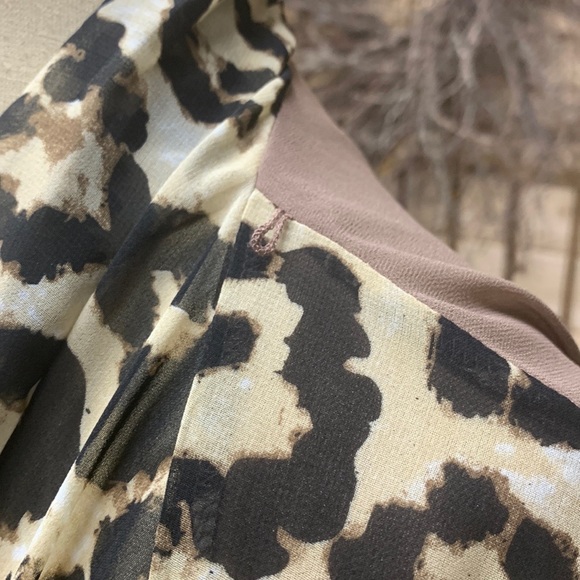 Leopard Drape Front Cardigan - Picture 7 of 12